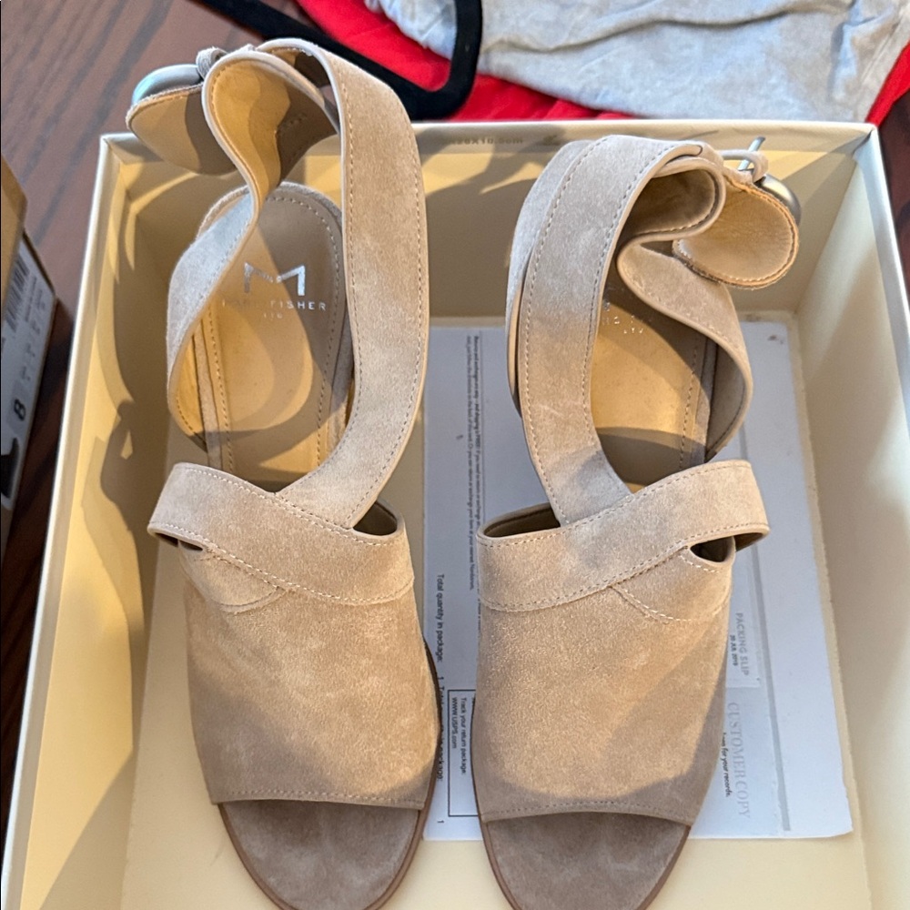 Marc Fisher Beige Women's Sandals